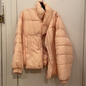 Free People Jacket / Coat /Puffer in Baby Pink
